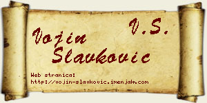 Vojin Slavković vizit kartica
